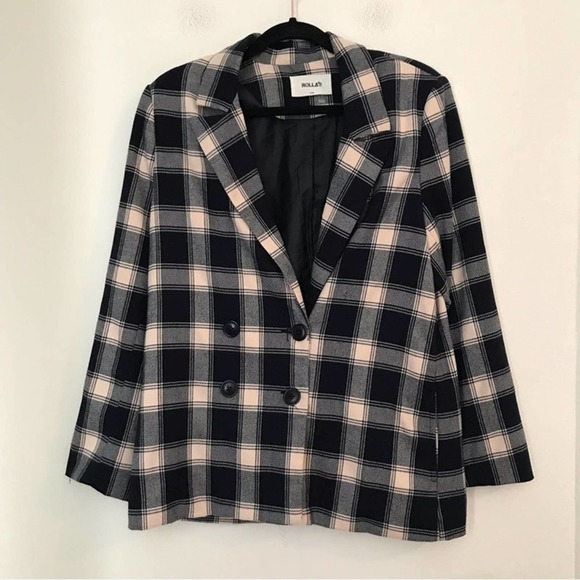 2 PC SET - Rolla’s Horizon Check Blazer and Pant Suit Set - Picture 3 of 12